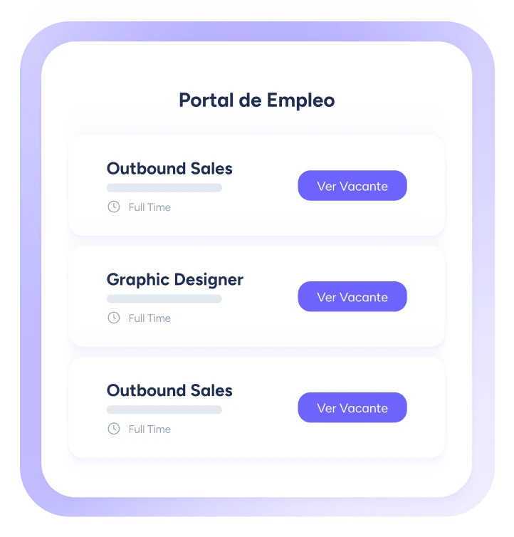 Portal de empleo personalizado<br></br>